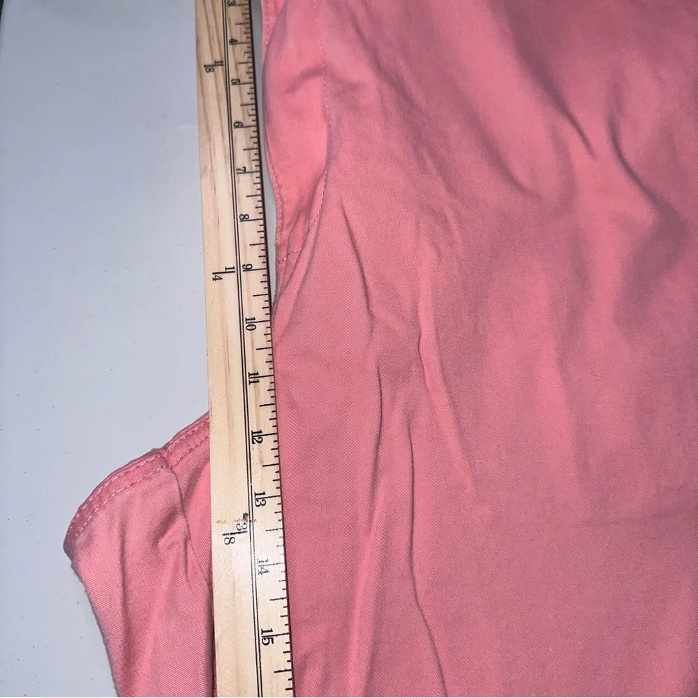 The Foundry Young Mens Chino Shorts Sz 50 Flat Front Coral Preppy Casual Dadcore